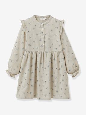 Girls-Dress with Margotine print for girls by CYRILLUS 