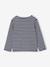 Tee-shirt marinière fille personnalisable marine+olive - vertbaudet enfant 