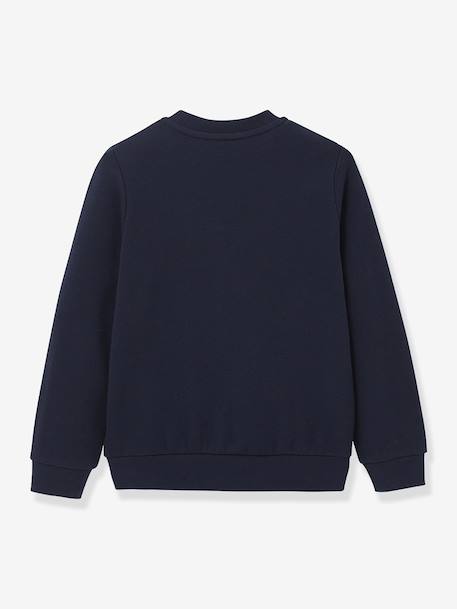 Girl's cardigan in organic cotton fleece CYRILLUS navy blue - vertbaudet enfant 