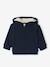 Cardigan zippé bébé en molleton entièrement doublé à capuche marine - vertbaudet enfant 