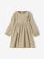 Gingham Dress with Ruffles for Girls chequered grey+olive - vertbaudet enfant 