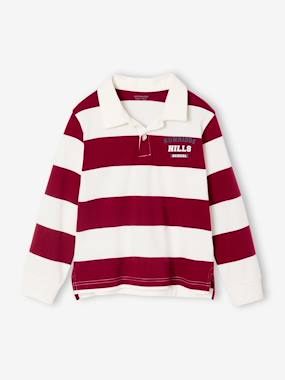 Garçon-T-shirt, polo, sous-pull-Polo-Polo Rayures Fils-Teints Garçon