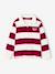 Striped Yarn-Dyed Polo Shirt for Boys bordeaux red - vertbaudet enfant 