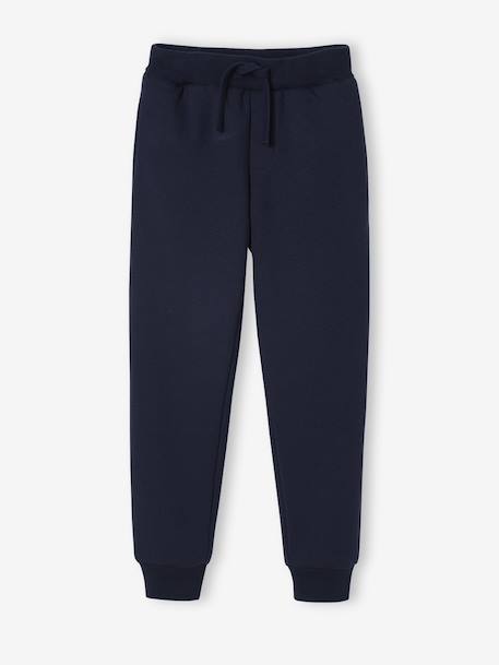 Fleece Joggers with Sherpa Lining for Boys navy blue - vertbaudet enfant 