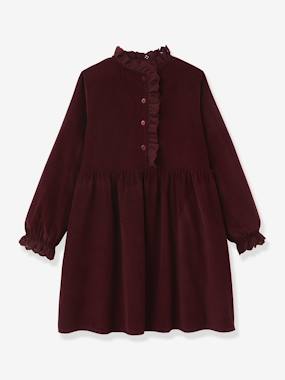 Fille-Robe velours