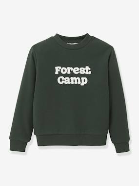 Boys-Sherpa-Lined Sweatshirt for Boys, CYRILLUS 