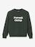 Sherpa-Lined Sweatshirt for Boys, CYRILLUS green - vertbaudet enfant 