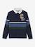 Striped Rugby Polo Shirt in Organic Cotton for Boys, CYRILLUS blue - vertbaudet enfant 