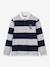 Striped Rugby Polo Shirt in Organic Cotton for Boys, CYRILLUS green+grey - vertbaudet enfant 