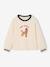 Long-Sleeved T-Shirt with Dog Motif & Glittery Details vanilla - vertbaudet enfant 