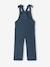 Wide-Leg Fleece-Effect Corduroy Dungarees for Girls fir green+mauve - vertbaudet enfant 