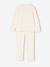 Pack of 2 Heart Print Velour Pyjamas for Girls ecru - vertbaudet enfant 
