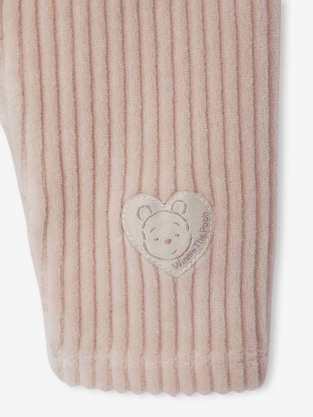 Disney® WINNIE THE POOH baby sweatshirt fleece set + velvet leggings vanilla - vertbaudet enfant 