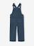 Wide-Leg Fleece-Effect Corduroy Dungarees for Girls fir green+mauve - vertbaudet enfant 