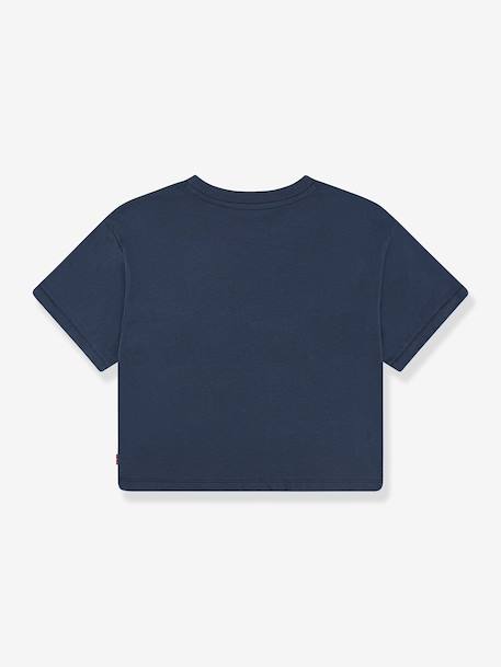 Boxy Meet & Greek Short-Sleeved T-Shirt for Girls, LEVI'S® navy blue - vertbaudet enfant 