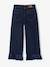 Wide-Leg Jeans with Frills, for Girls deep blue - vertbaudet enfant 