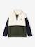 Long-Sleeved Fleece Sweatshirt for Boys blue+green - vertbaudet enfant 