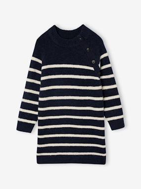 Robe marinière en tricot fille - vertbaudet enfant Fille-Robe marinière en tricot fille