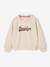 Sweatshirt with 'Brooklyn' Zebra Print for Girls ecru - vertbaudet enfant 
