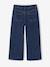 Wide Leg Jeans with Front Seam for Girls medium blue - vertbaudet enfant 