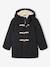 Duffle-coat garçon en drap de laine doublé sherpa gris chiné+marine - vertbaudet enfant 