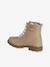 Ankle Boots with Laces & Zip for Children, Designed for Autonomy nude pink - vertbaudet enfant 