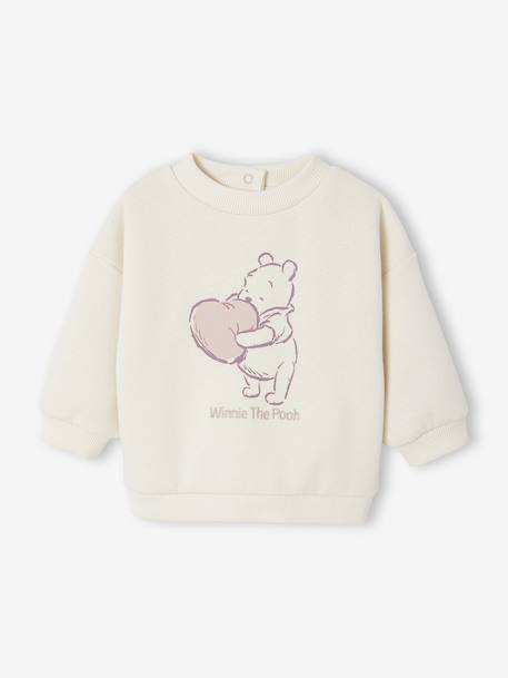 Ensemble Disney Winnie l'ourson bébé sweat molleton + legging velours vanille - vertbaudet enfant 