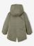 Romantic Hooded Parka for Girls green+navy blue - vertbaudet enfant 