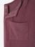 Wide-Leg Fleece-Effect Corduroy Dungarees for Girls fir green+mauve - vertbaudet enfant 