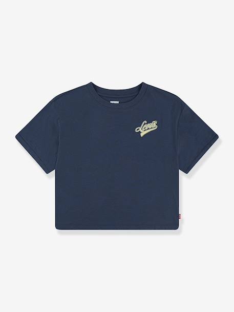 Boxy Meet & Greek Short-Sleeved T-Shirt for Girls, LEVI'S® navy blue - vertbaudet enfant 