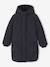 Long Lightweight Jacket with Hood & Faux Fur Lining, for Girls black - vertbaudet enfant 