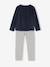 Lot 2 pyjamas fille velours coeurs écru - vertbaudet enfant 