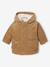 Manteau bébé en velours côtelé avec doublure en fausse fourrure caramel - vertbaudet enfant 