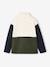 Sweat polaire garçon manches longues bleu+vert - vertbaudet enfant 