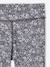 Girls' printed technical sportswear leggings anthracite - vertbaudet enfant 