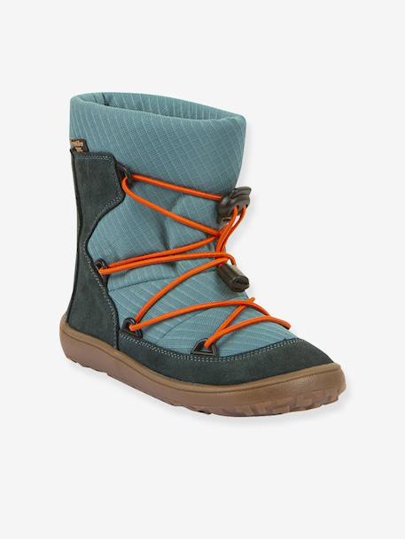 Bottes pieds nus enfants BAREFOOT TEX TRACK WOOL Froddo bleu+bleu pétrole+bordeaux+gris - vertbaudet enfant 