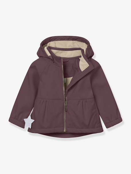 Girl's MATBRIDDI softshell jacket MINI A TURE deep blue+plum - vertbaudet enfant 