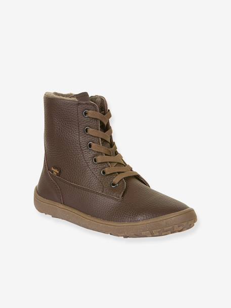 Barefoot TEX LACES FRODDO children's boots brown - vertbaudet enfant 