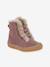Children's MINNI SUEDE LACES FRODDO boots caramel+old rose - vertbaudet enfant 