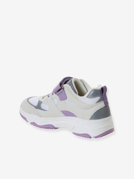 Trainers with Hook-&-Loop Fastening & Elasticated Laces for Children - Bertha S Sport ecru - vertbaudet enfant 