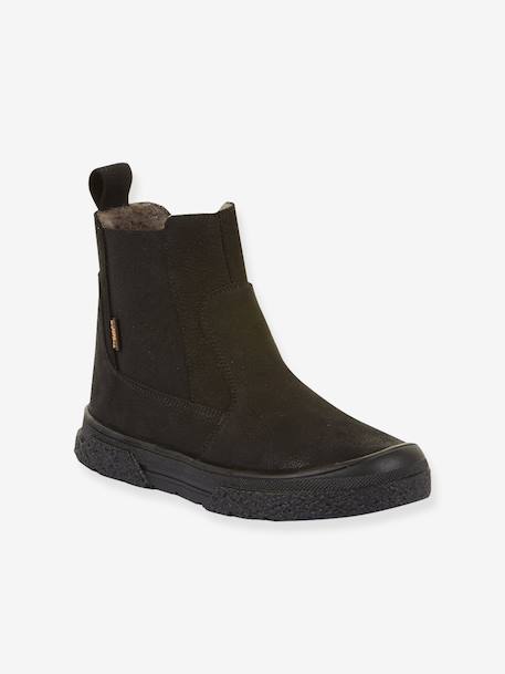 Boots enfants PULSE TEX CHELYS WOOL Froddo bleu nuit+noir - vertbaudet enfant 