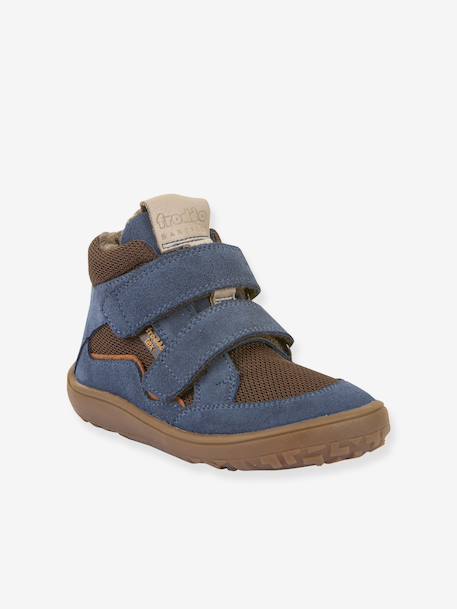 Bottes pieds nus enfants BAREFOOT TEX WOOL Froddo bleu+gris ardoise - vertbaudet enfant 