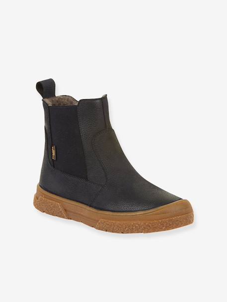 Boots enfants PULSE TEX CHELYS WOOL Froddo bleu nuit+noir - vertbaudet enfant 
