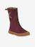 Girls PULSE TEX STAR BOOTS WOOL FRODDO boots black+bordeaux red - vertbaudet enfant 