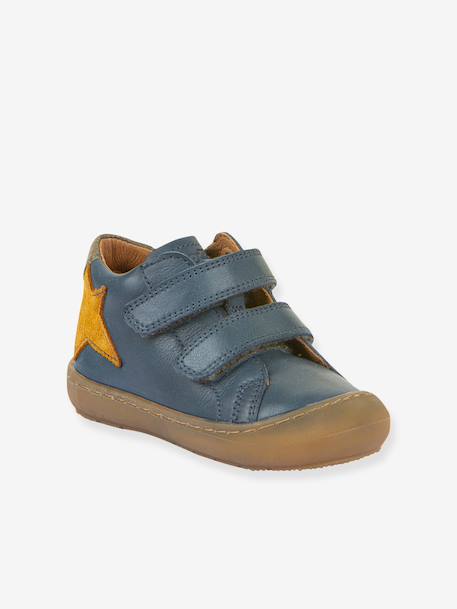 Boys' touch-fastening slippers OLLIE S STAR Froddo blue - vertbaudet enfant 
