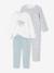 Pack of 2 Floral Velour Pyjamas for Girls ecru - vertbaudet enfant 