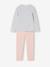 Pack of 2 girls' velvet animal pyjamas marl grey - vertbaudet enfant 