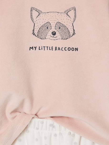 Pack of 2 girls' velvet animal pyjamas marl grey - vertbaudet enfant 
