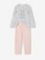 Pack of 2 girls' velvet animal pyjamas marl grey - vertbaudet enfant 