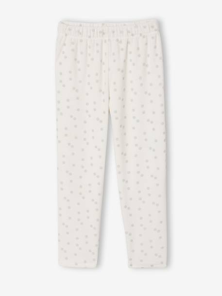 Pack of 2 girls' velvet animal pyjamas marl grey - vertbaudet enfant 